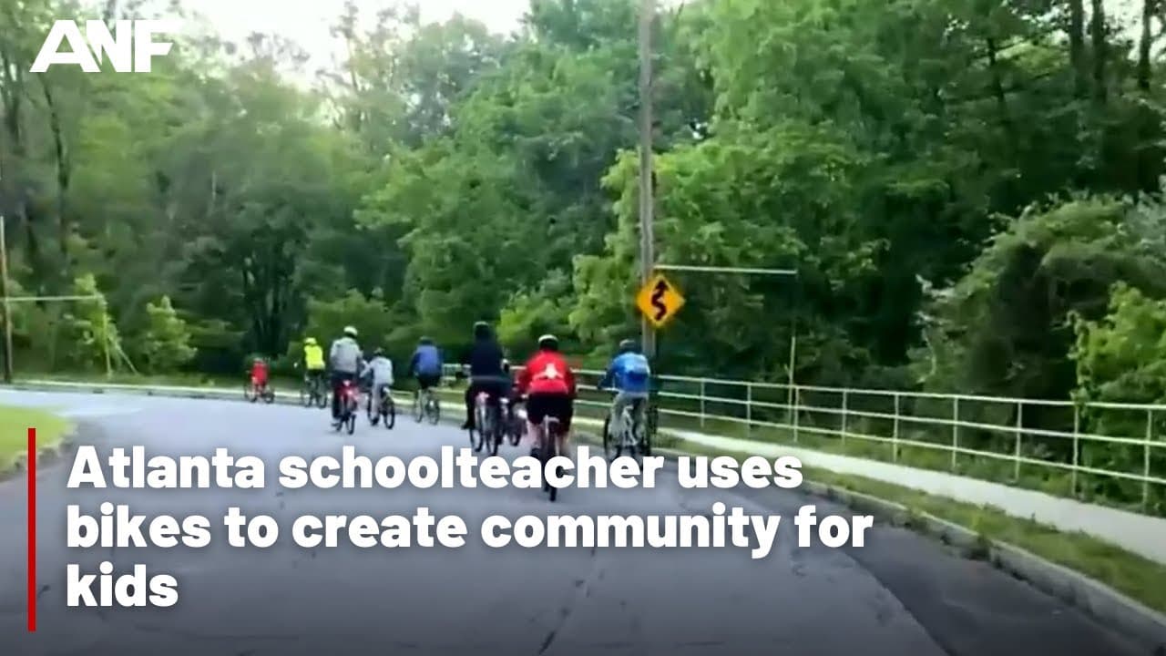 The bike bus creating community for Atlanta kids