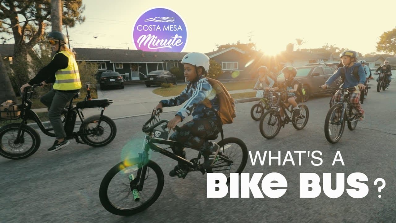 Costa Mesa's First Bike Bus Is Off To A Rolling Success