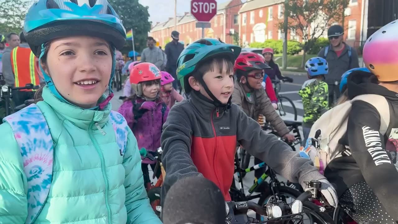 Students create “bike bus” to commute to school